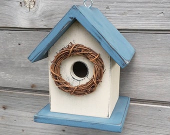 Birdhouse Outdoor Handmade in USA. One of a Kind.