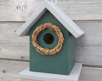 Birdhouse Outdoor Handmade in USA. One of a Kind.