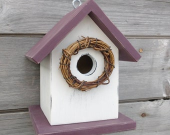 Birdhouse Outdoor Handmade in USA. One of a Kind.