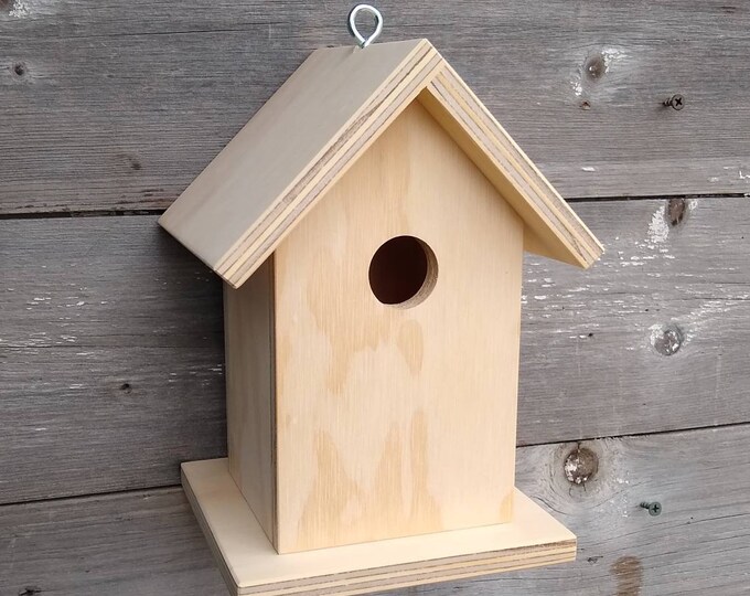 Unfinished Birdhouse Handmade. Made in USA Door County Etsy