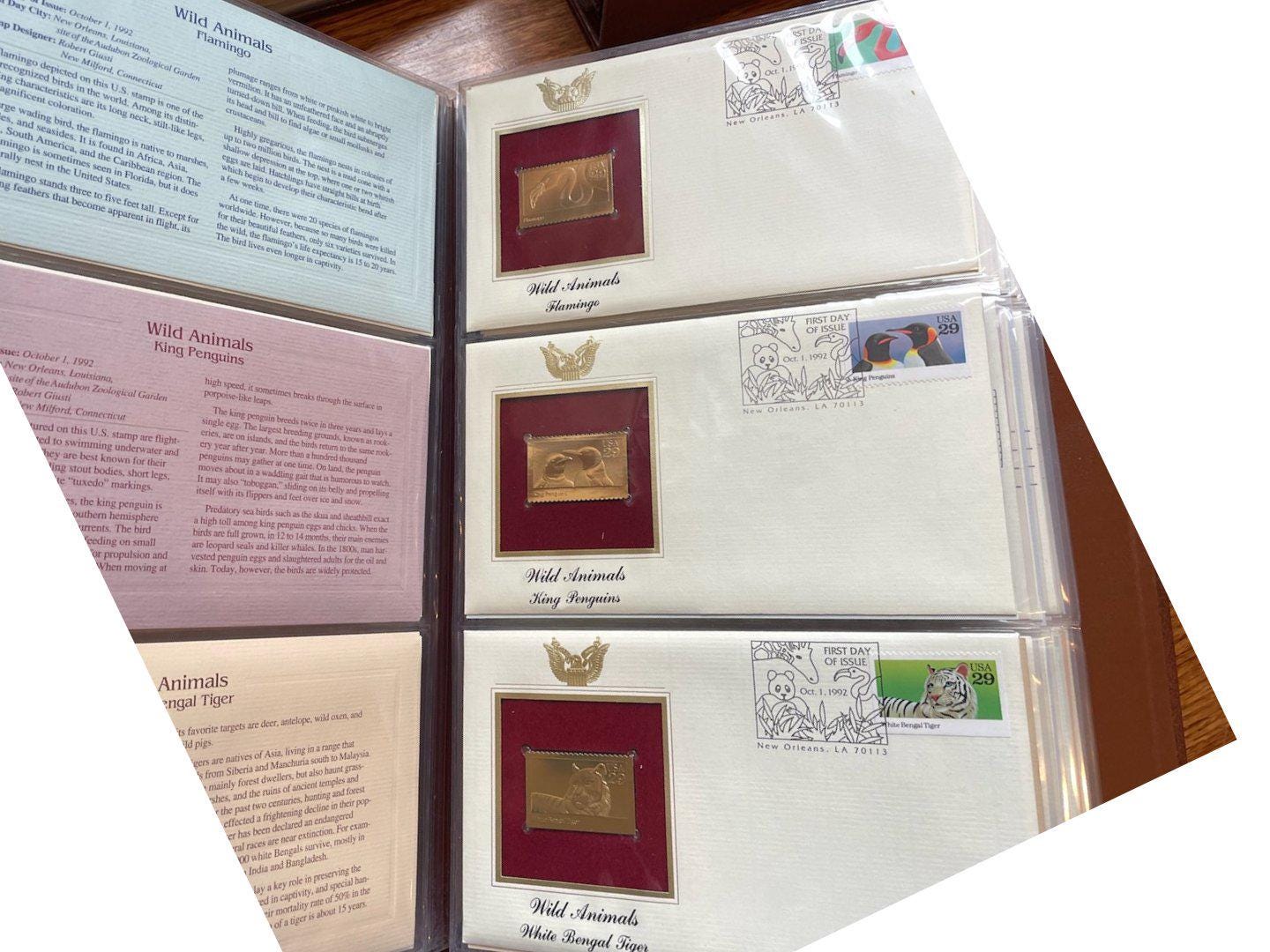 Golden Replicas of US Stamps (7 Book Set) 1985-1995 - Etsy