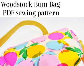 Woodstock Bag sewing pattern PDF