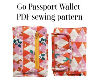 GO passport pocket wallet PDF sewing pattern