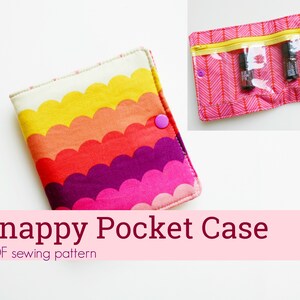 Snappy Pocket Case easy vinyl sewing PDF pattern