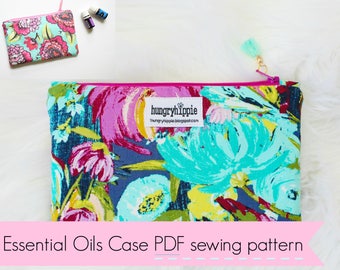 Essential Oils Case Travel Bag PDF sewing pattern with video