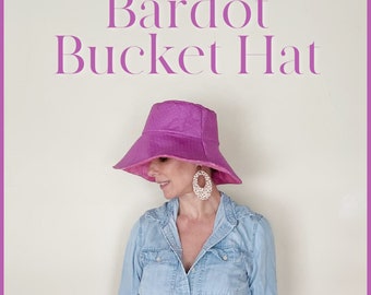 Bardot Bucket Hat PDF Sewing Pattern