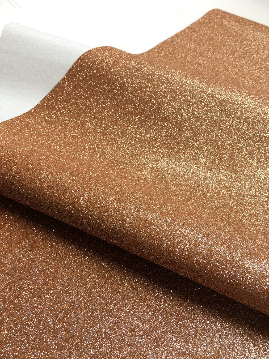 Copper fine glitter vinyl / Copper Glitter Vinyl / Sewing | Etsy
