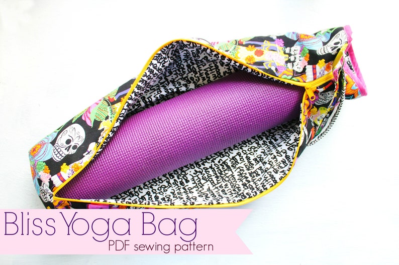 Bliss Yoga Bag PDF SEWING pattern / yoga bag sewing pattern / Etsy