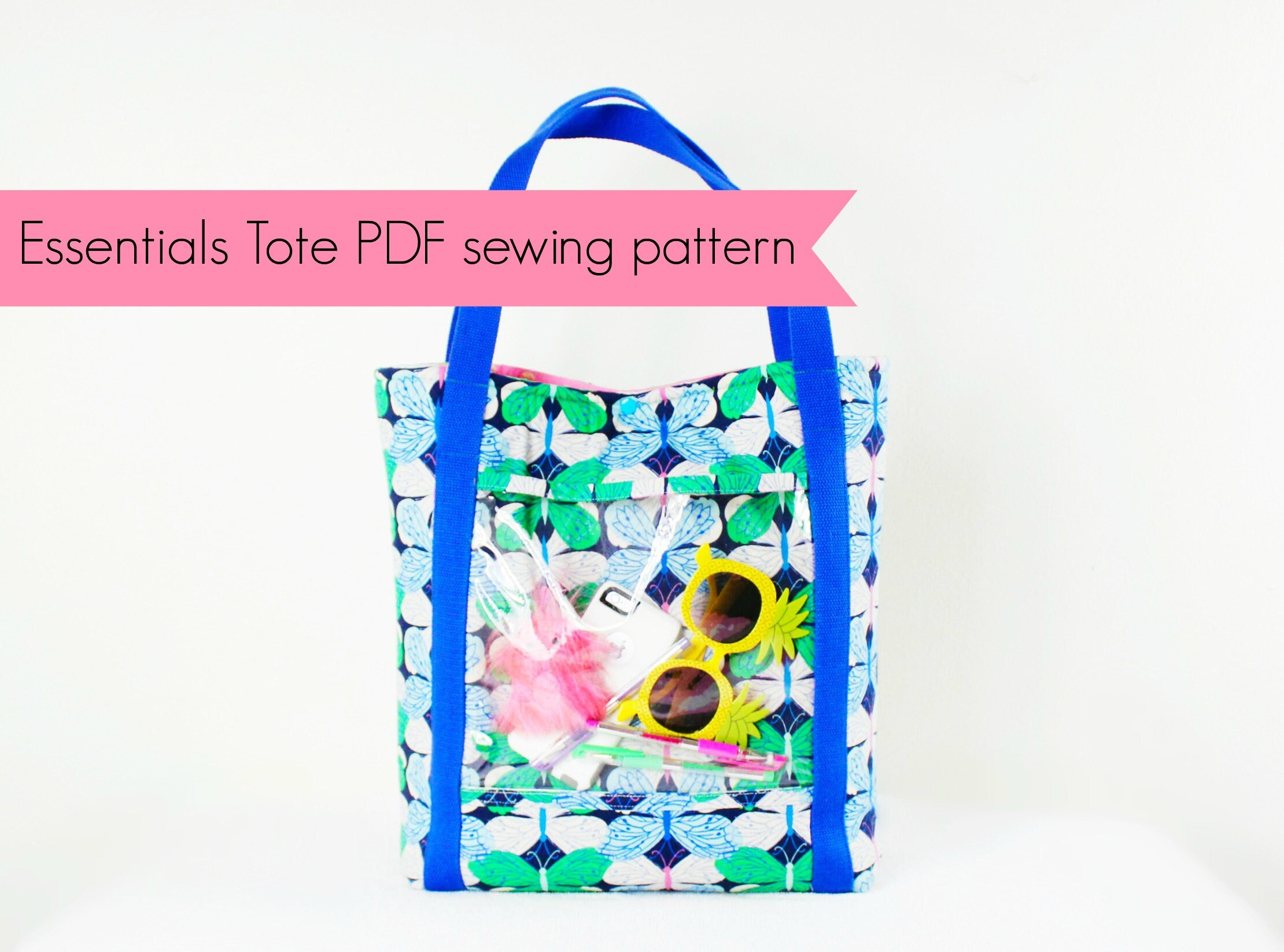 Essentials Tote / PDF sewing pattern / Large Tote sewing Etsy
