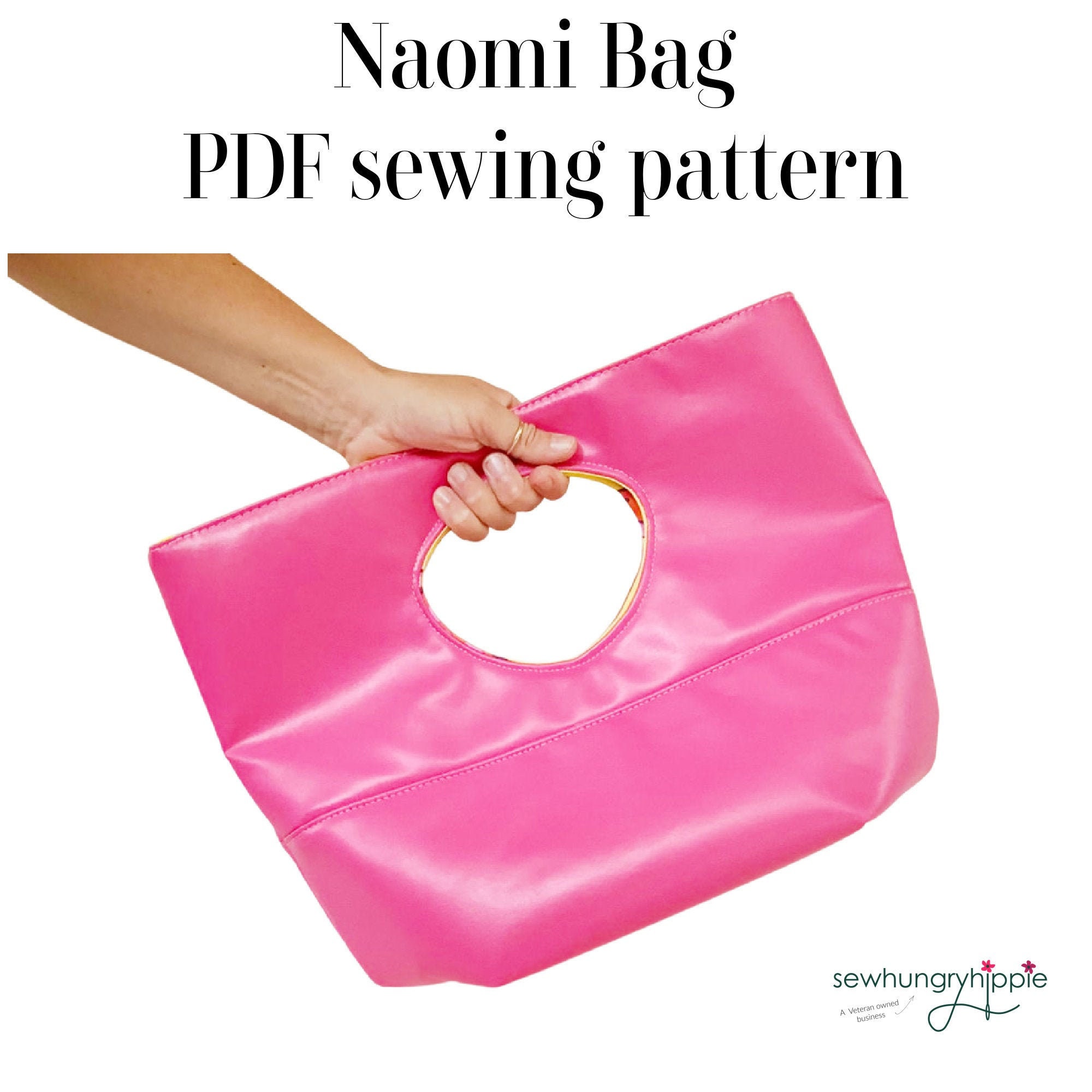 Banana Bag PDF sewing pattern, Original product by Sew Hungryhippie