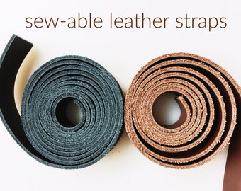 EASY SEW Real Leather Bag Straps 3/4"