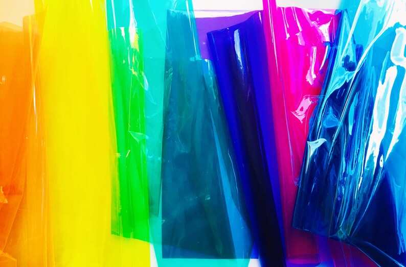 Blue Seethrough Vinyl 10 Gauge / Blue Sewing Vinyl / Blue Etsy