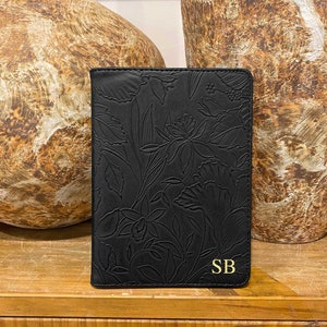 Custodia Kindle in pelle con fiori neri retrò, custodia Kindle Paperwhite 7'', custodia Kindle Paperwhite, custodia Kindle, cover Paperwhite Kindle 11th 2024