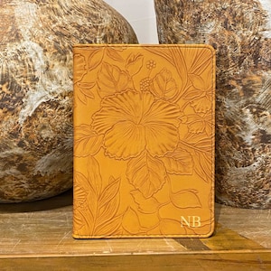 Custodia in pelle per Kindle con motivo floreale arancione in rilievo retrò, custodia per Kindle Paperwhite 7'', custodia per Kindle Paperwhite, cover per Kindle Paperwhite 11th 2024