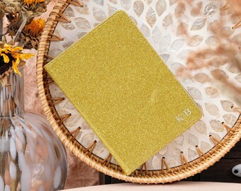 Funda para Kindle de piel vegana con purpurina: función de encendido y apagado automáticos