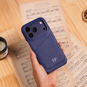 Gepersonaliseerd telefoonhoesje met portemonnee en kaartvak voor iPhone 18 Pro Max / iPhone 17 Pro Max 16/15/14 Pro 13/12/11. Cadeau voor Kerstmis.