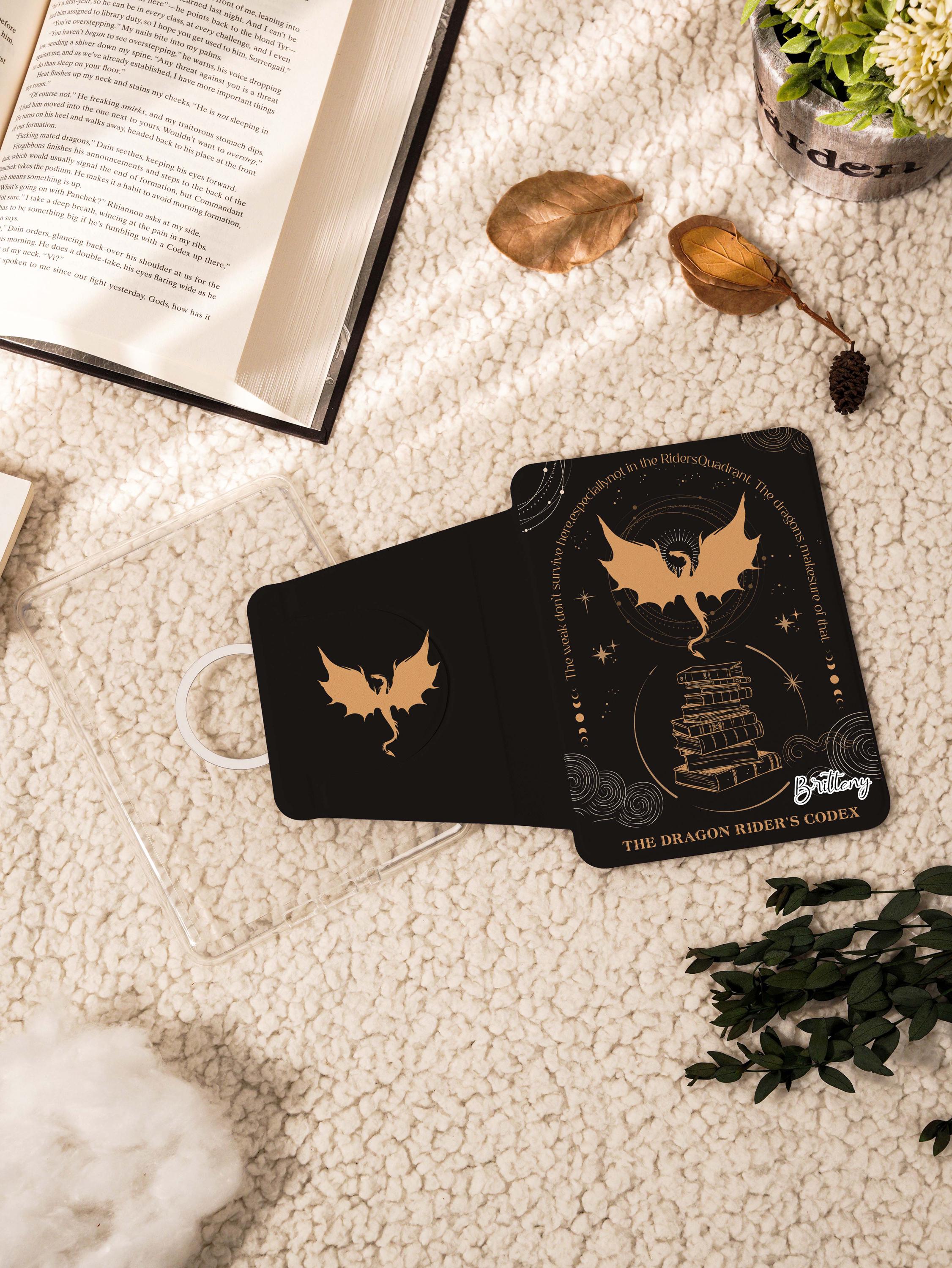 Feeuid Insert De Livre Fourth Wing - Dragon Ailes Volantes Double Dragon Pour Étagère