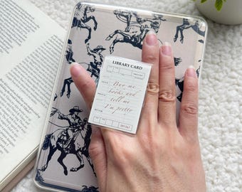 Supporto per Kindle con tessera della biblioteca, supporto per Kindle, accessori per Kindle, supporto magnetico per Kindle, supporto per telefono, impugnature per telefono, impugnatura per Kobo, regali per amanti dei libri