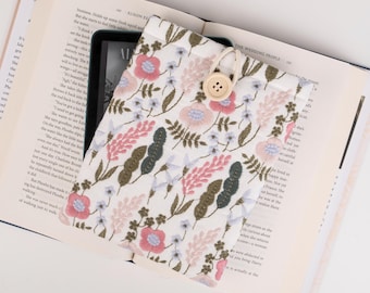 Custodia Kindle con ricamo floreale: custodia imbottita per e-reader