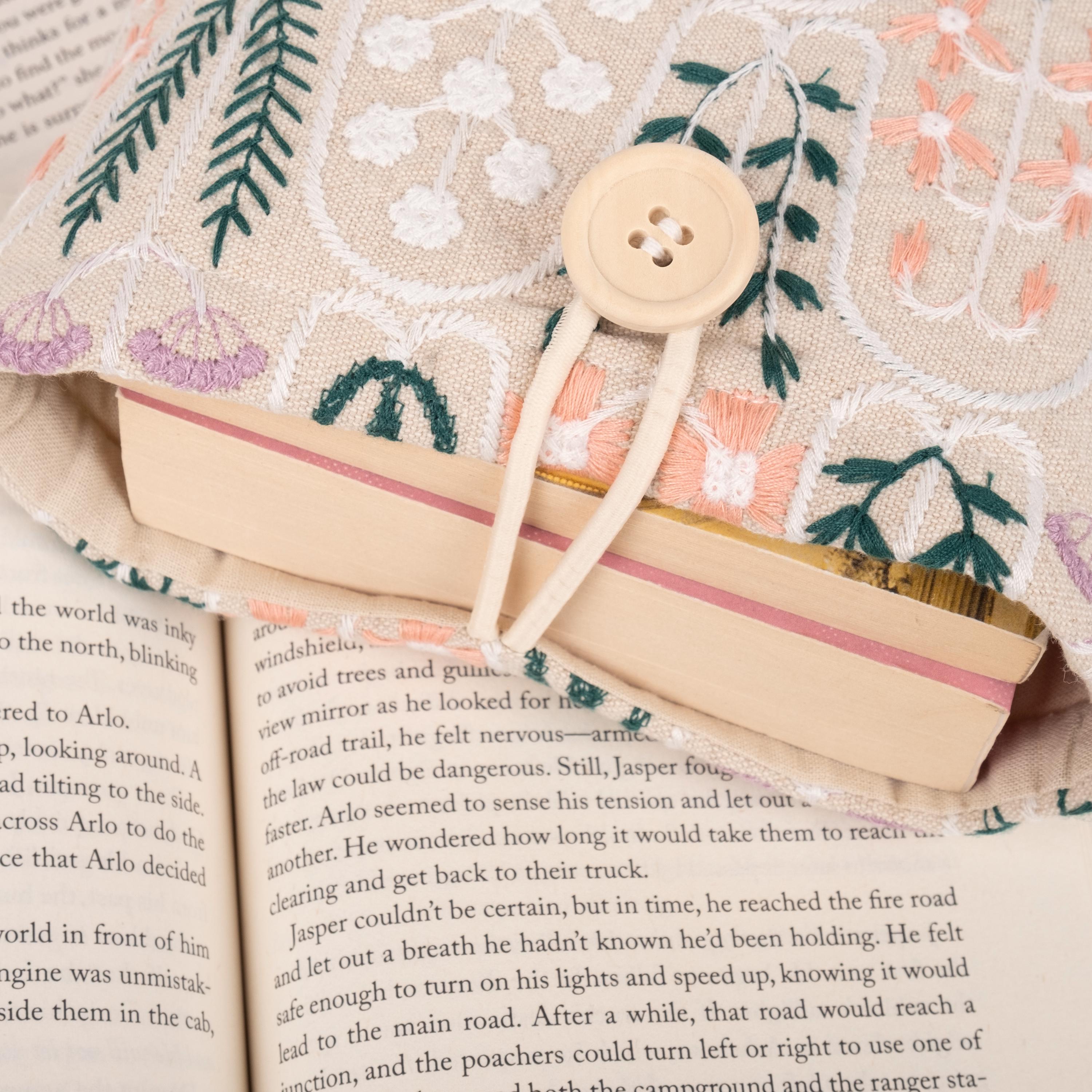 Whispering Floral Embroidery Kindle Sleeve, Suitable for the