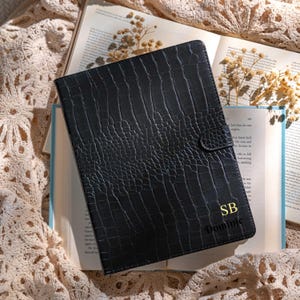 Funda negra para iPad con ranura para Apple Pencil compatible con iPad Pro 2022/2021, iPad Mini 5/6, iPad Pro de 12,9 pulgadas, iPad Air 4.º/5.º