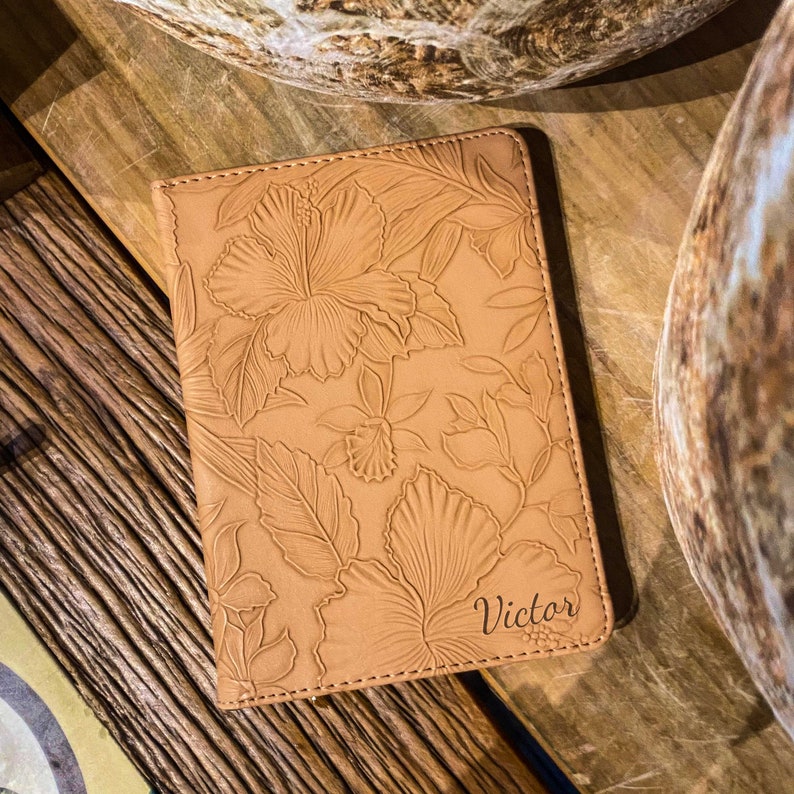 Reteo Brown Flower Leather Kindle Case, Kindle paperwhite 6.8 case, kindle paperwhite case kindle case, paperwhite cover kindle 11th 2022