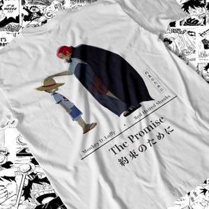Mannen Unisex The Promise geïnspireerde illustraties tshirt op anime geïnspireerd strohoeden grafisch T-shirt ontwerp kunst shirt Japanse vintage avontuur top