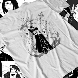 メンズ ユニセックス 忍者戦士 アニメTシャツ 日本のインスピレーションを受けたグラフィックTシャツ オタク ストリートウェア マンガイラストTシャツ クール スタイリッシュ クルーネックシャツ