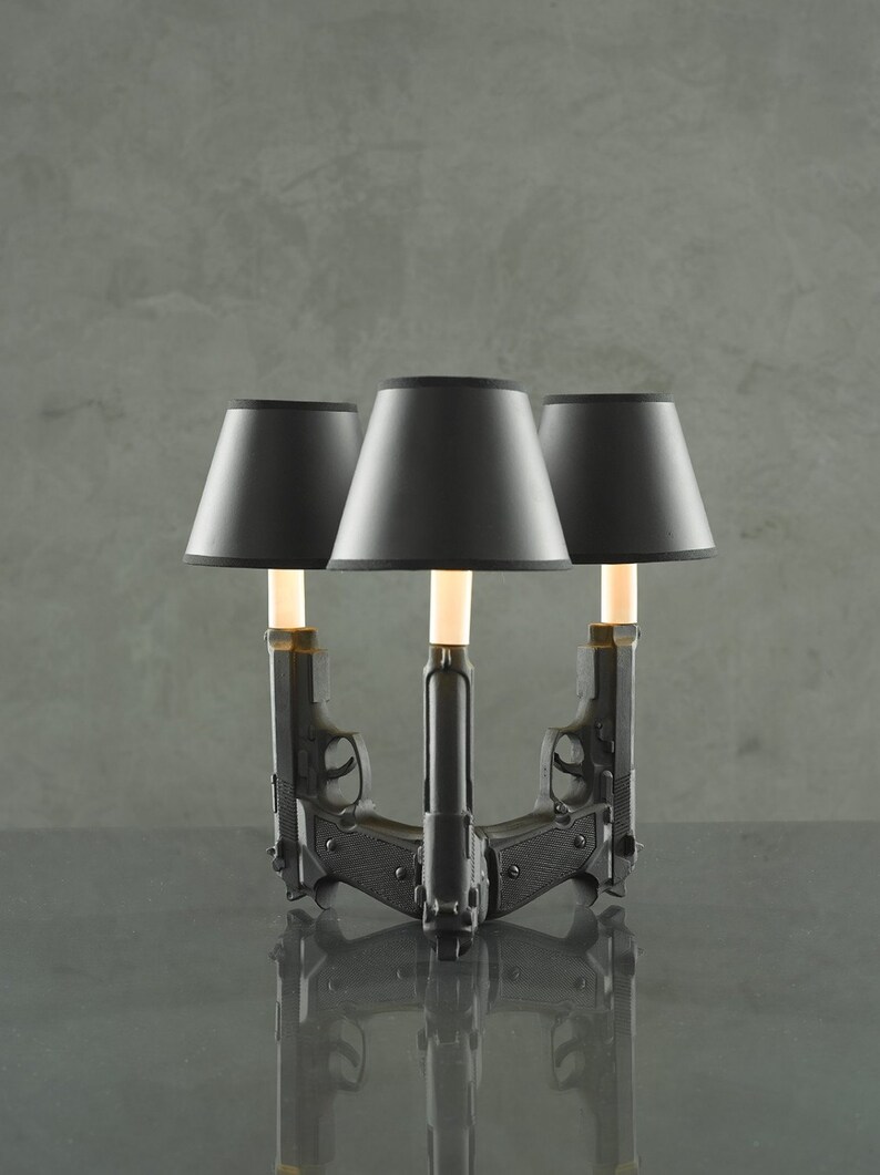 Tri-9mm Gun Lamp - Etsy