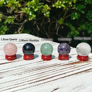 3cm Gemstone Sphere, Crystal Ball, Mineral Specimen, Home Decor