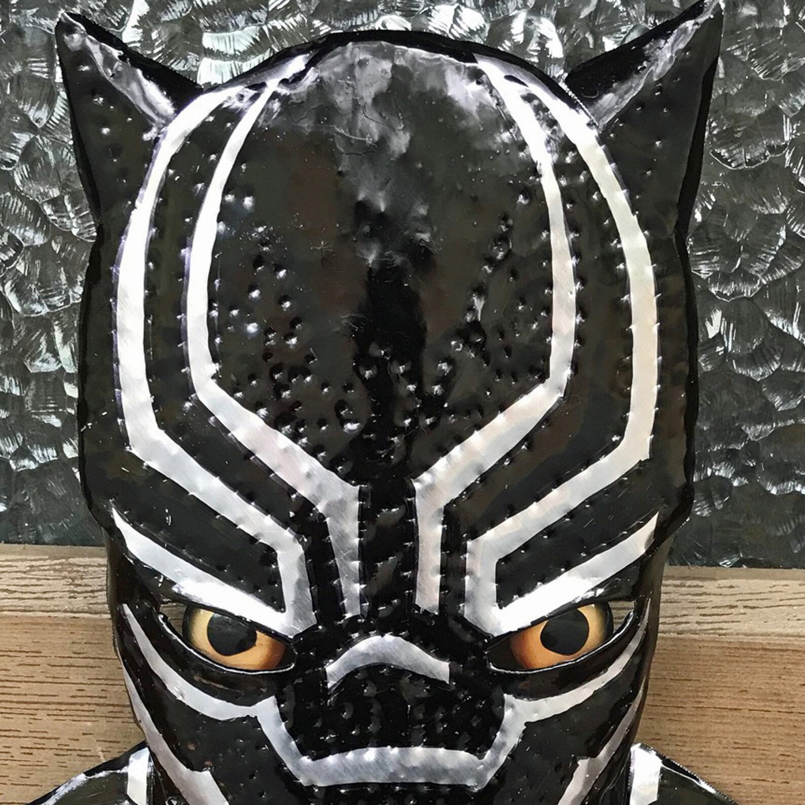 Black Panther aluminum metal Marvel Comics superhero wall Etsy