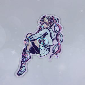 KAngel Holographic Heart Vinyl Sticker