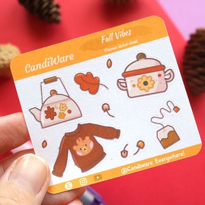 Mini Fall Vibes Sticker Sheet Sticker Sheet Bullet Journal Stickers, Scrapbook Stickers, Planner Stickers, Winter Stickers, Fall image 6