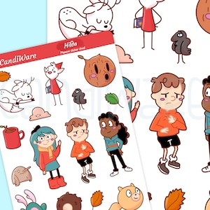 Hilda Sticker Bogen - Sticker Bogen - Planner Sticker - Bullet Journal Aufkleber, recycelt matt