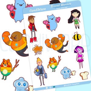 Courageous Warriors Sheet- Bujo Stickers- Courageous Warriors Themed Stickers Planner Stickers- Bullet Journaling Stickers