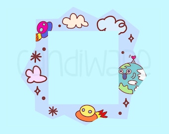 Holographic Earth Faceplate for Tamagotchi Paradise, Uni & Pix