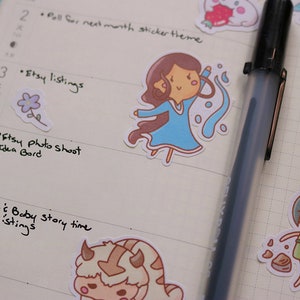 Kirby Sticker Sheet Bujo Stickers Kirby Planner Stickers Bullet Journaling Stickers image 8