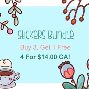 Bundel met 4 stickervellen: bij aankoop 3 krijg je er 1 gratis. Kies een van de 4 stickers voor een gereduceerde prijs. Stel je eigen stickervelpakket samen, mix en match
