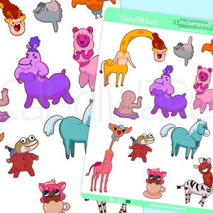 Centaurworld-vel - Bujo-stickers - Centaurworld-themastickers Plannerstickers - Bullet Journaling-stickers