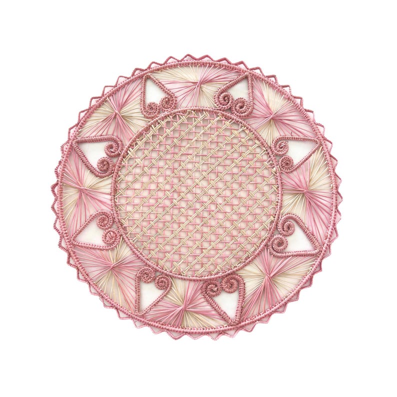 ArtettStore Hearts II Iraca Placemat - Thumbnail 3