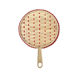 Abanico tradicional de iraca / Abanicos de rafia de paja / Recuerdos de boda / Despedida de soltera / Regalos para damas de honor / Regalos para bodas en la playa / Artett
