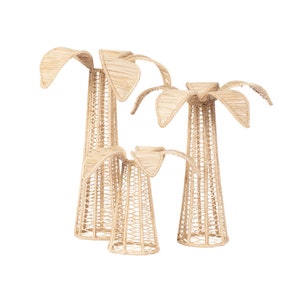 Palm Tree Iraca Decor / Straw Tableware / Home Table Decor / Raffia Dinnerware / Flower Holder / Colombia / Artett