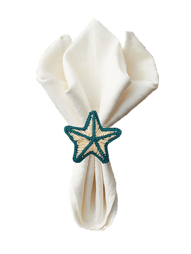 Star Iraca Napkin Rings - Thumbnail 3