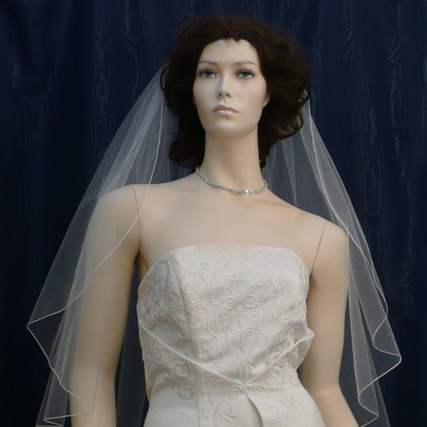 1 Tier fingertip Angel Cut Wedding Veil  Sale