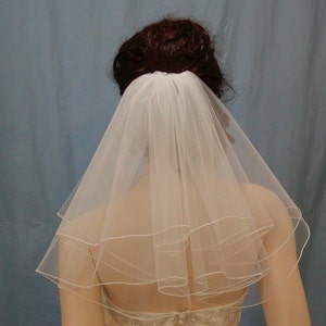 2 tier shoulder length wedding bridal veil Sale