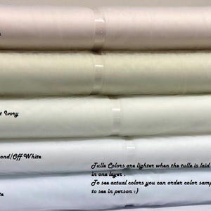 Wedding Bridal Veil Illusion Tulle Color Samples Swatches