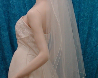 choose your length bridal veil 2 tier with a delicate pencil edge  Sale