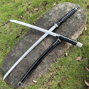 Handmade Katana Sword Set: Two-in-One Sheath, High Fierce Steel