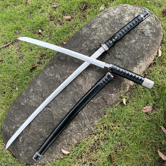Handmade Katana Sword Set: Two-in-One Sheath, High Fierce Steel