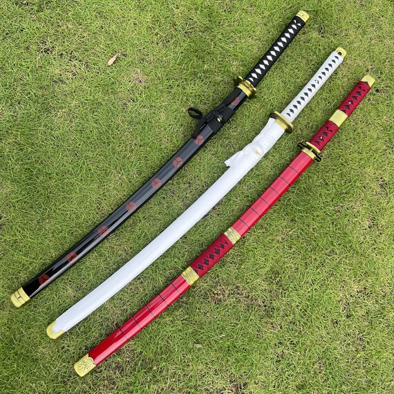 One Piece Zoro Swords Set, Hand Forged Katana, Wado Ichimonji